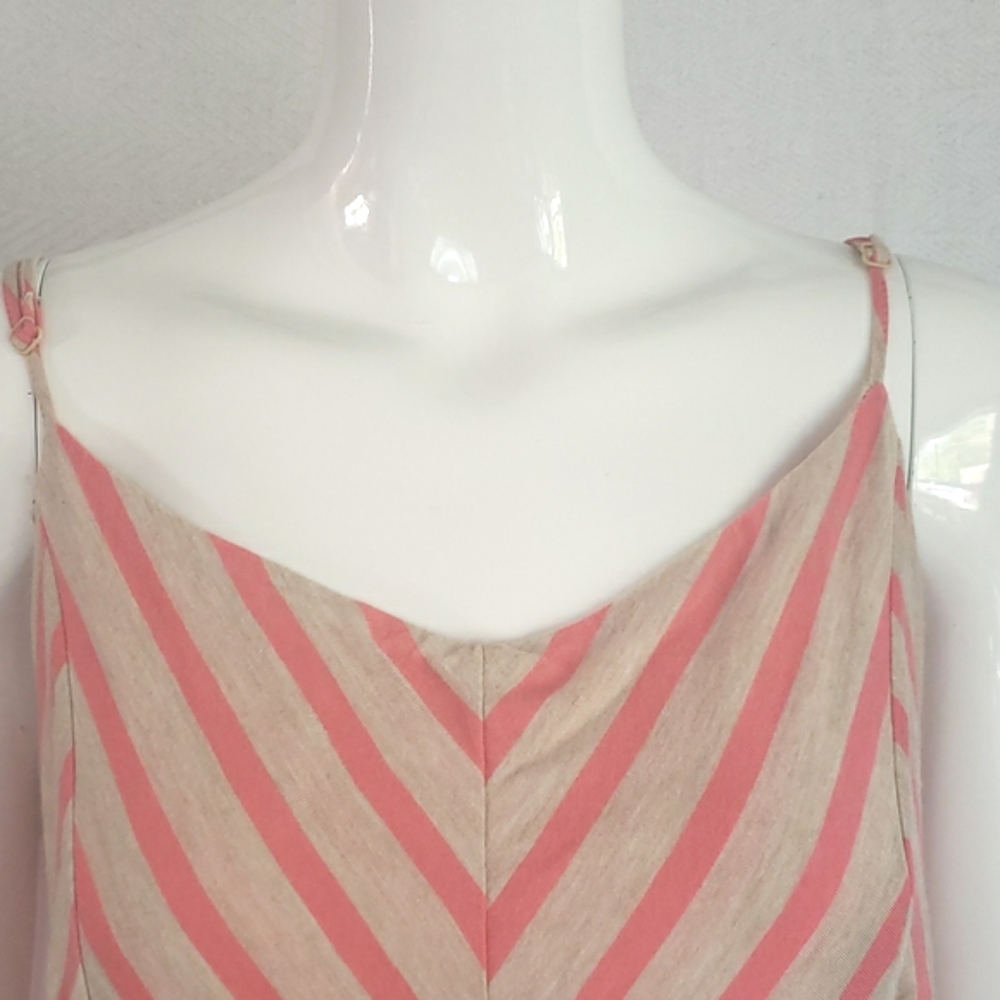 Pink Rose Striped Maxi - Picture 2 of 6